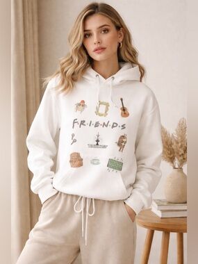 Friends TV Show Graphic Hoodie Urban Outfitters Medium